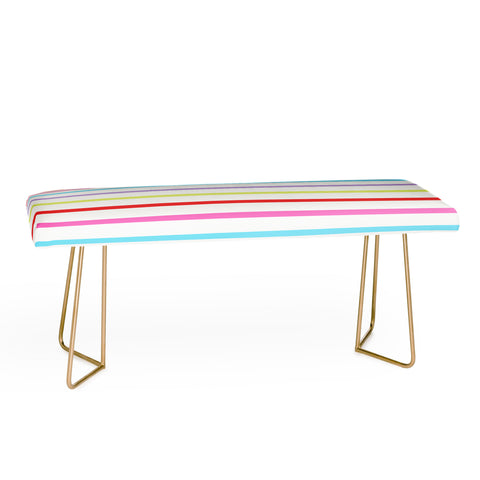 Kelly Haines Pop of Color Stripes Bench
