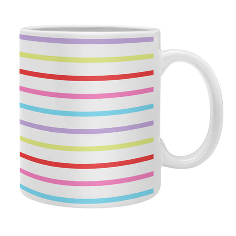 Kelly Haines Pop of Color Stripes Coffee Mug