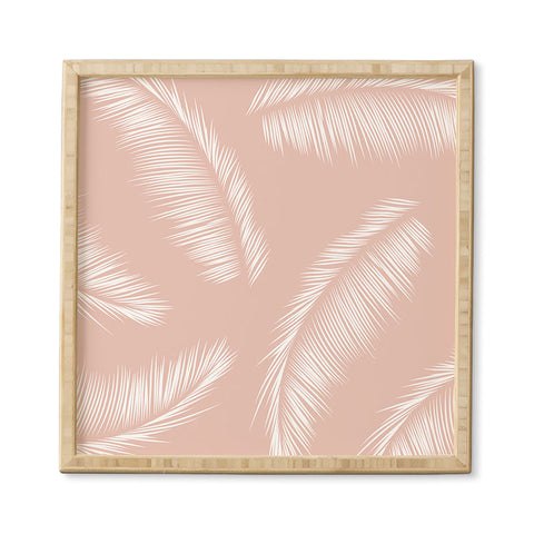 Kelly Haines Tropical Palm Leaves Framed Wall Art