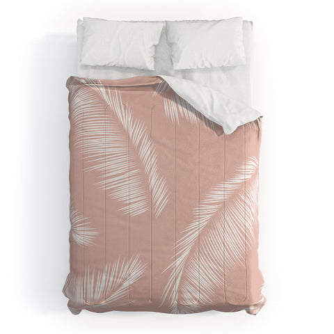 Kelly Haines Tropical Palm Leaves Comforter
