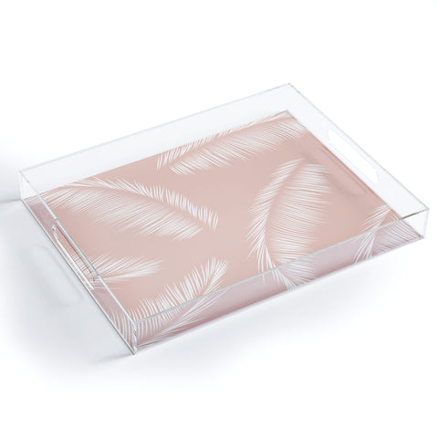 Kelly Haines Tropical Palm Leaves Acrylic Tray