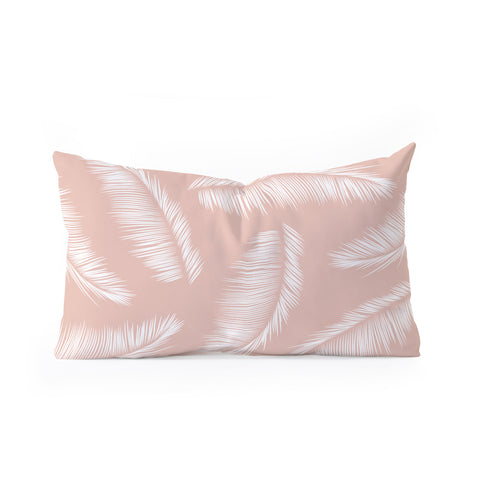 Kelly Haines Tropical Palm Leaves Oblong Throw Pillow
