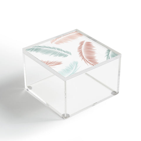 Kelly Haines Tropical Palm Leaves V2 Acrylic Box