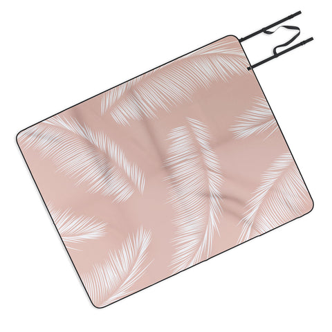 Kelly Haines Tropical Palm Leaves Picnic Blanket