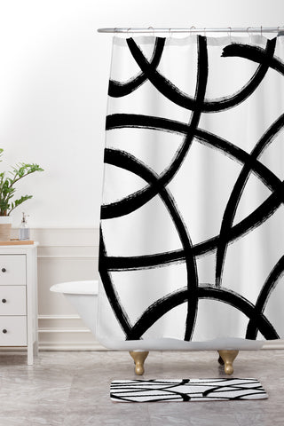 Kelly Haines Wind Swept Shower Curtain And Mat