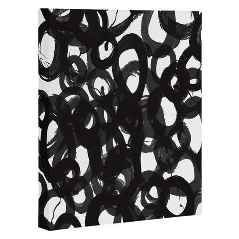 Kent Youngstom Black Circles Art Canvas