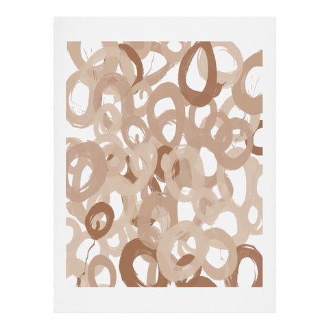 Kent Youngstom Brown Circles Art Print