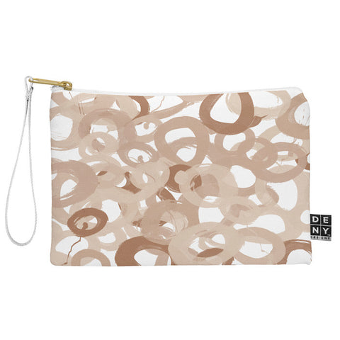 Kent Youngstom Brown Circles Pouch
