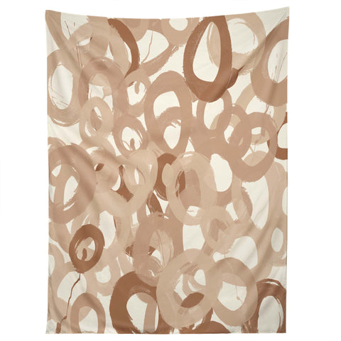 Kent Youngstom Brown Circles Tapestry