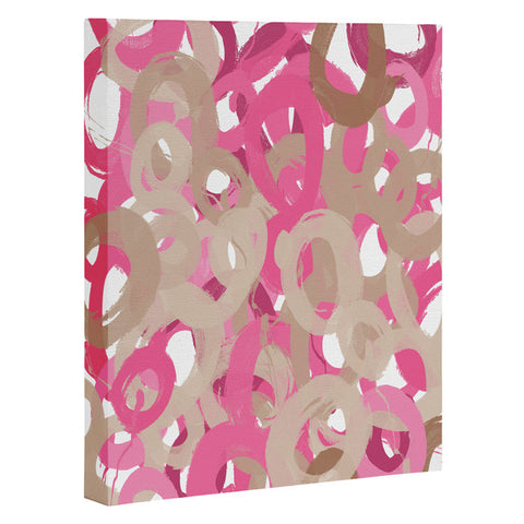Kent Youngstom Pink Brown Art Canvas