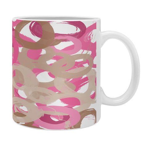 Kent Youngstom Pink Brown Coffee Mug