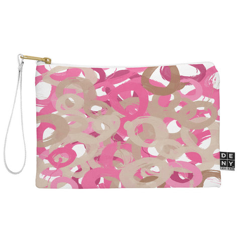 Kent Youngstom Pink Brown Pouch