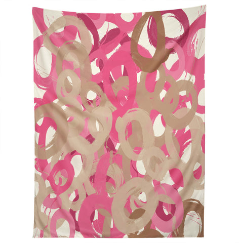 Kent Youngstom Pink Brown Tapestry