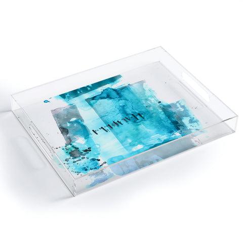 Kent Youngstrom be you blue Acrylic Tray