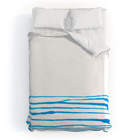 Kent Youngstrom between the blue lines Duvet Cover