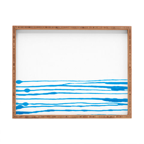 Kent Youngstrom between the blue lines Rectangular Tray