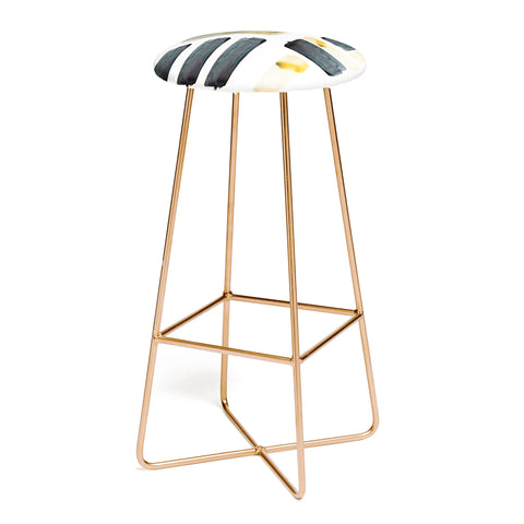 Kent Youngstrom black and gold Bar Stool