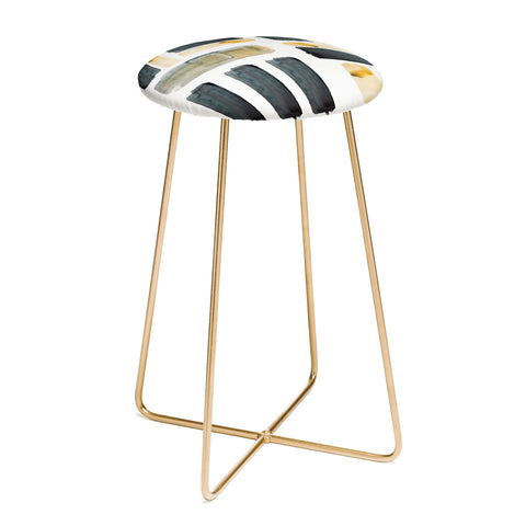 Kent Youngstrom black and gold Counter Stool