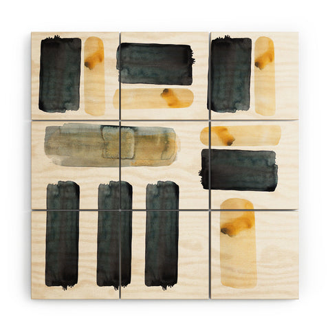 Kent Youngstrom black and gold Wood Wall Mural