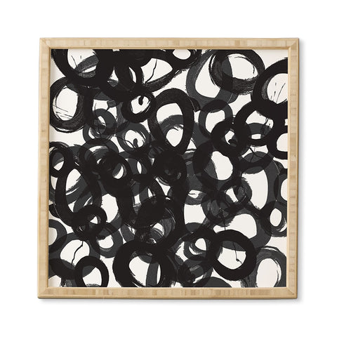 Kent Youngstrom Black Circles Framed Wall Art