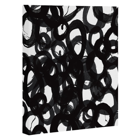 Kent Youngstrom Black Circles Art Canvas