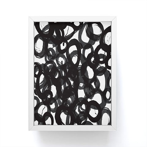Kent Youngstrom Black Circles Framed Mini Art Print