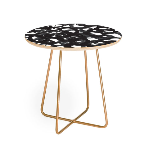 Kent Youngstrom Black Circles Round Side Table