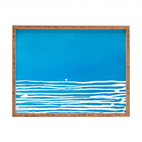 Kent Youngstrom blue sunset Rectangular Tray