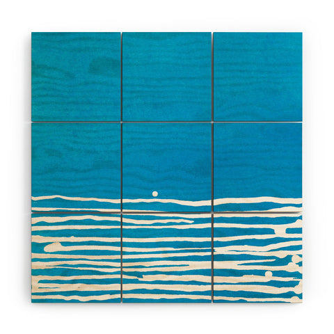 Kent Youngstrom blue sunset Wood Wall Mural