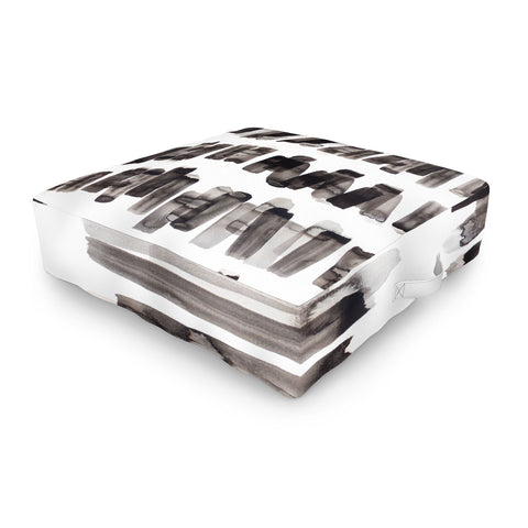 Kent Youngstrom brush strokes Outdoor Floor Cushion