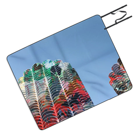 Kent Youngstrom Chicago Towers Picnic Blanket