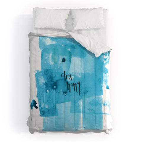 Kent Youngstrom choose happy blue Comforter