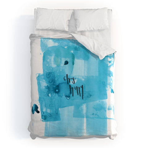 Kent Youngstrom choose happy blue Duvet Cover
