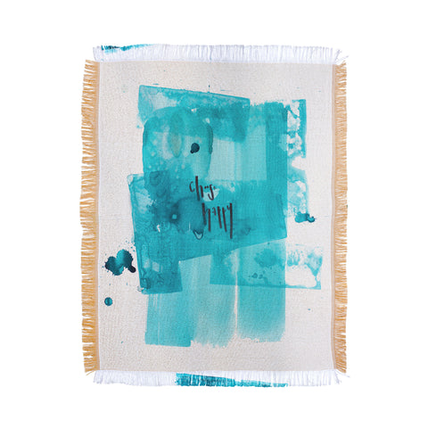 Kent Youngstrom choose happy blue Throw Blanket