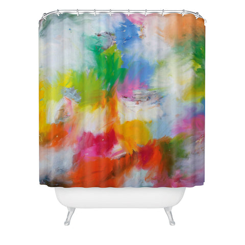 Kent Youngstrom color combustion Shower Curtain
