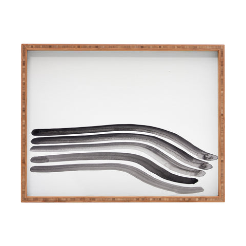 Kent Youngstrom curve stripes Rectangular Tray