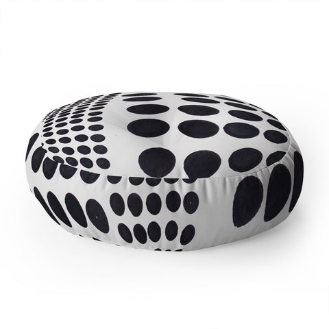Kent Youngstrom dots of difference Floor Pillow Round