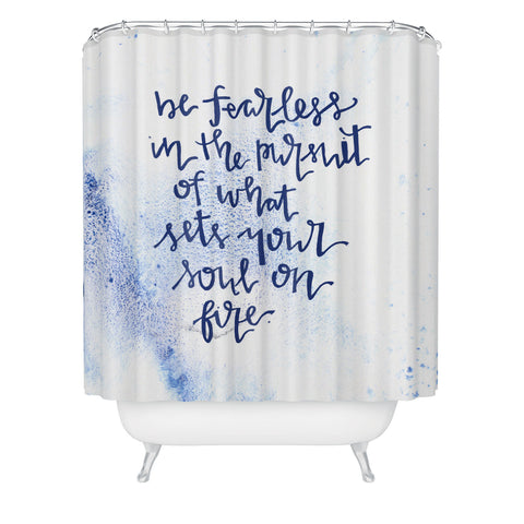 Kent Youngstrom fearless and on fire Shower Curtain
