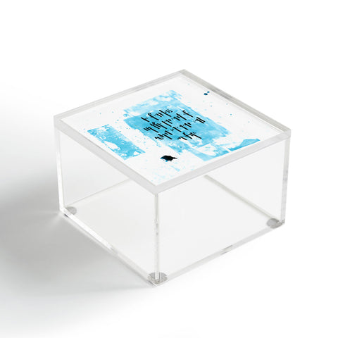 Kent Youngstrom fearless blue Acrylic Box