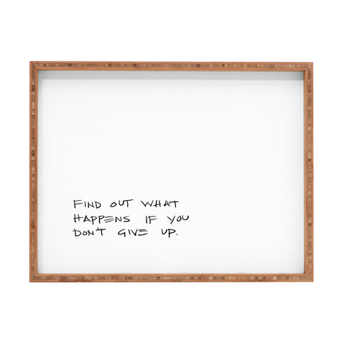 Kent Youngstrom find out what happens Rectangular Tray