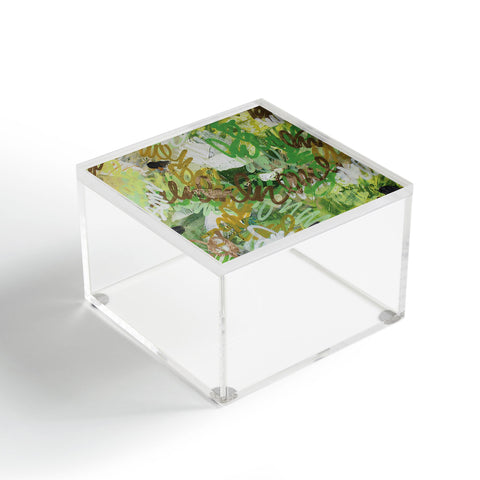 Kent Youngstrom gold squiggle Acrylic Box