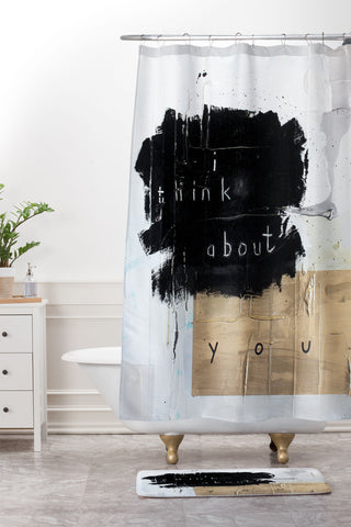 Kent Youngstrom i think about you Shower Curtain And Mat