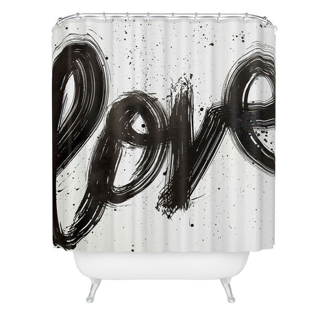 Kent Youngstrom love mop Shower Curtain