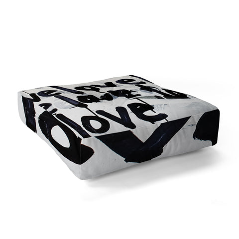 Kent Youngstrom messy love Floor Pillow Square