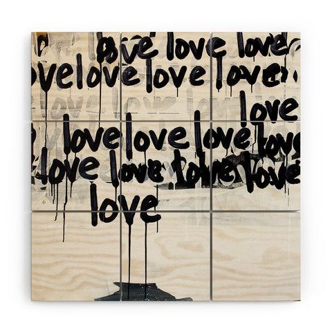 Kent Youngstrom messy love Wood Wall Mural