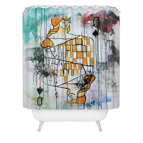 Kent Youngstrom Never Chase The Queen Shower Curtain