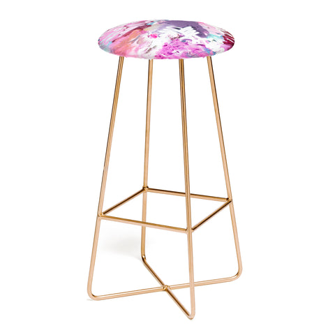 Kent Youngstrom pink brush strokes Bar Stool