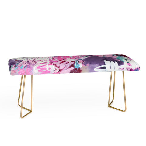 Kent Youngstrom pink brush strokes Bench