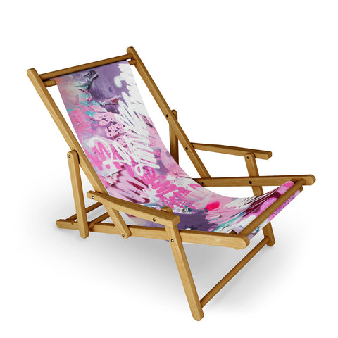 Kent Youngstrom pink brush strokes Sling Chair