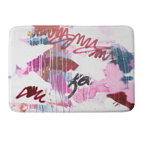 Kent Youngstrom pink combustion Memory Foam Bath Mat